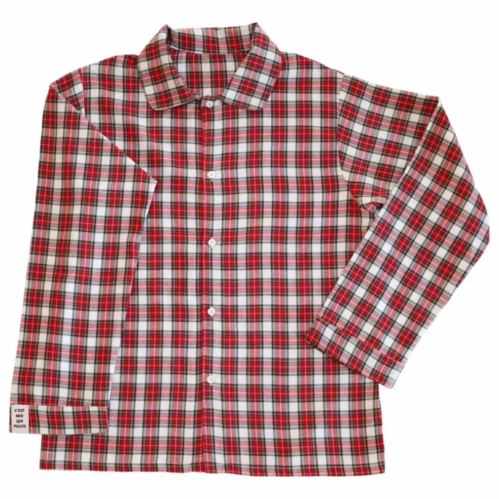 Ensemble Court Carreaux Tartan | Rouge