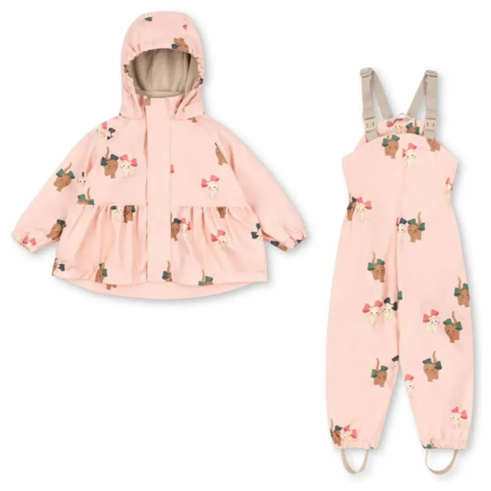 Ensemble de Pluie Chats | Rose