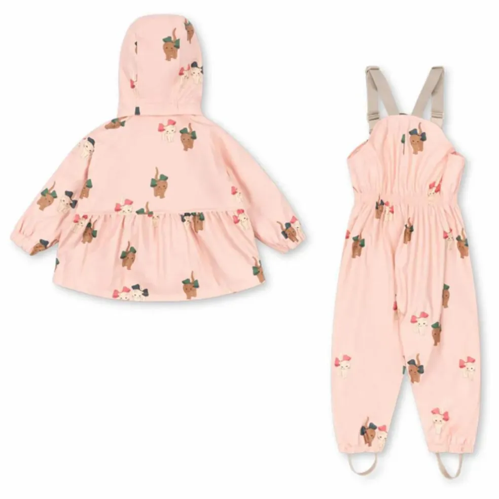 Ensemble de Pluie Chats | Rose