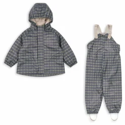 Ensemble de Pluie Palme Carreaux | Bleu