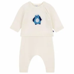 Ensemble Pull et Legging Pingouin Laine | Ecru