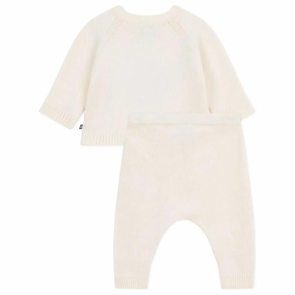 Ensemble Pull et Legging Pingouin Laine | Ecru