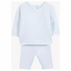 Ensemble Pull et Legging Maille | Bleu ciel