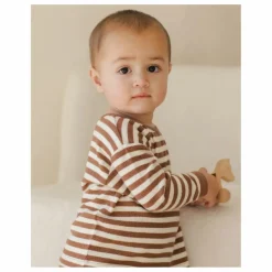 Ensemble Pull et Pantalon Rayé Bamboo | Marron