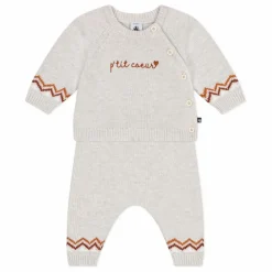 Ensemble Pull et Pantalon P'tit Cœur Laine | Beige chiné