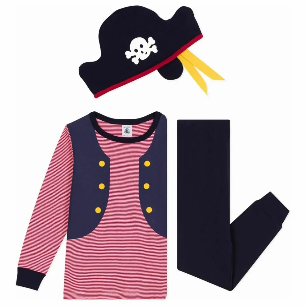 Ensemble Pyjama et Masque Pirate | Bleu