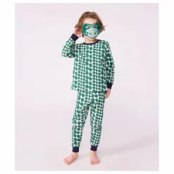 Ensemble Pyjama et Masque Crocodile | Vert