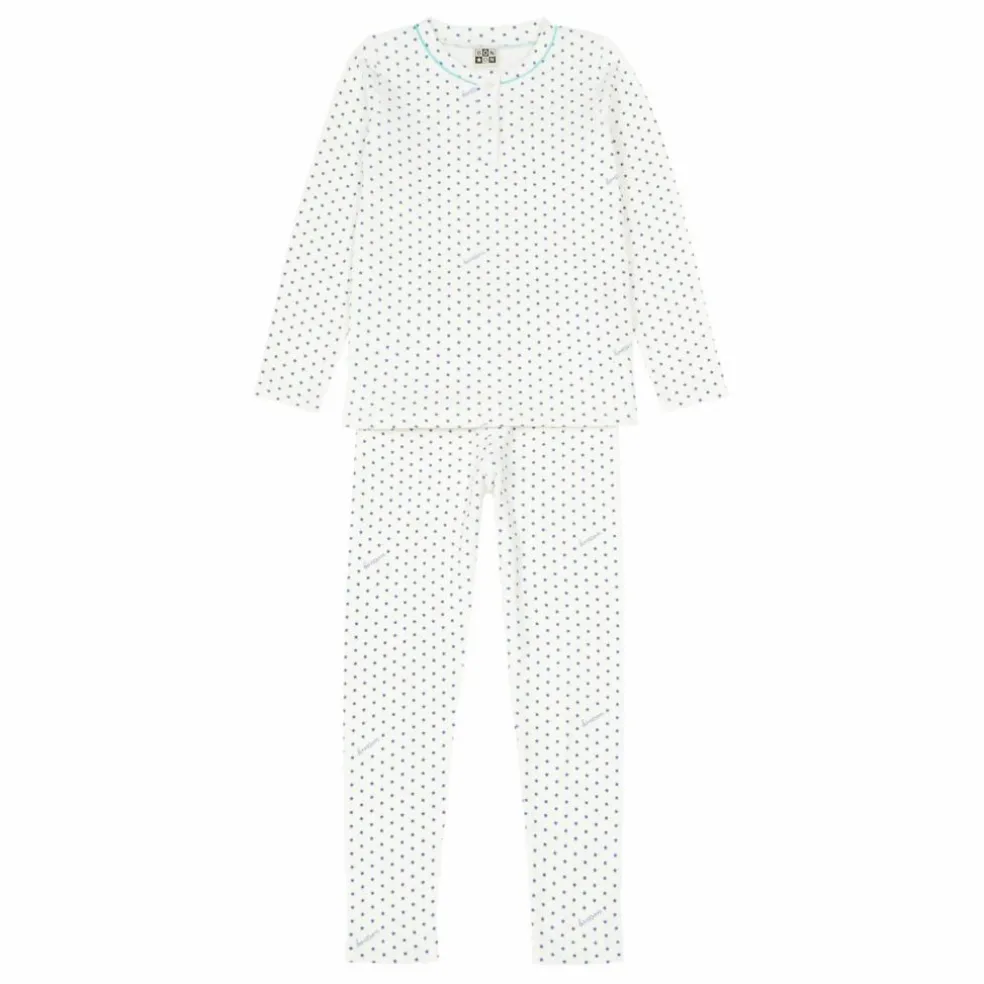 Ensemble Pyjama Jersey Etoiles Tudor - Collection No Sleep Club | Bleu