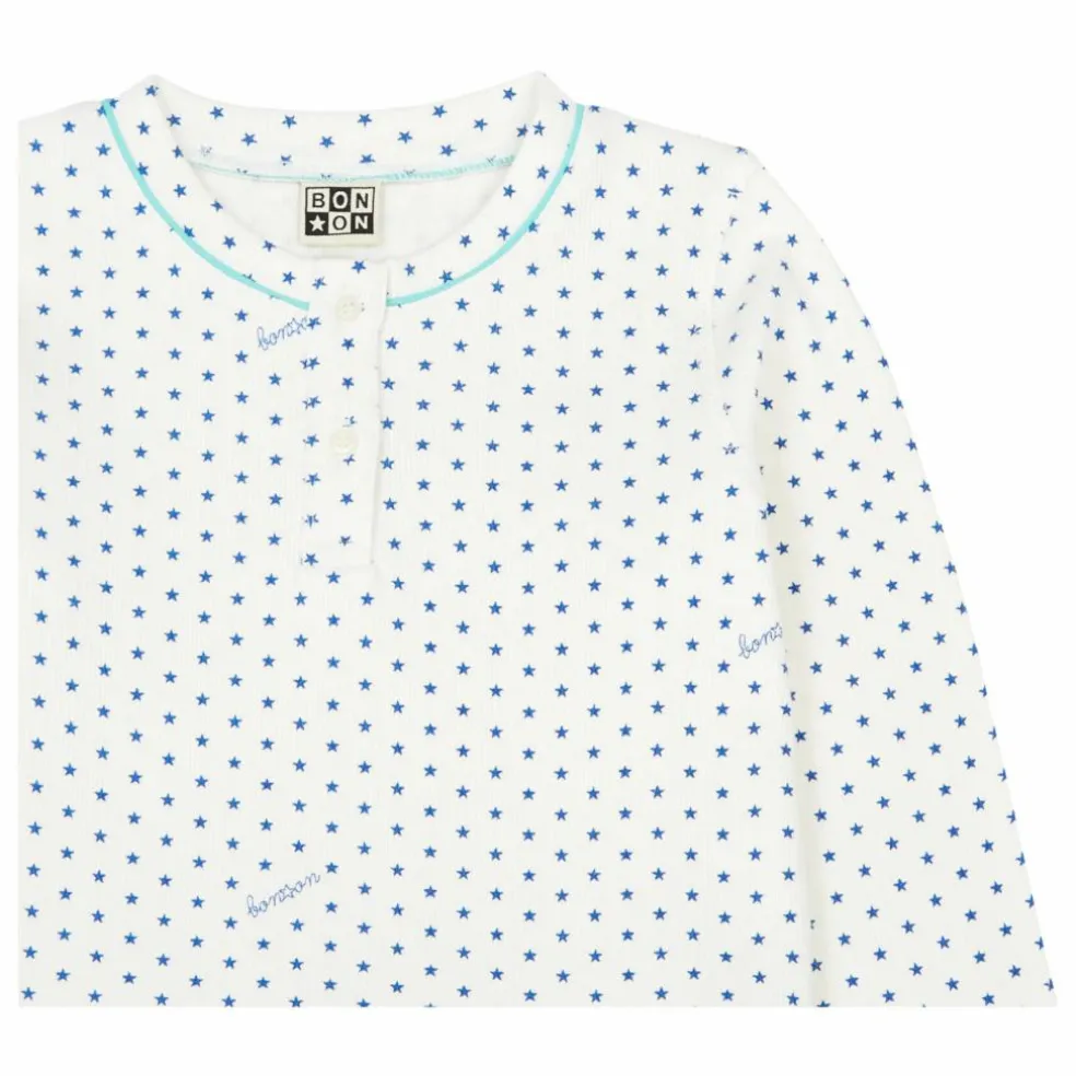 Ensemble Pyjama Jersey Etoiles Tudor - Collection No Sleep Club | Bleu