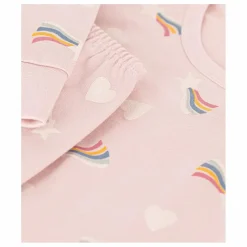 Ensemble Pyjama Molleton Cœurs | Rose