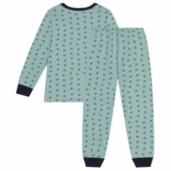 Ensemble Pyjama Molleton Ratons | Vert