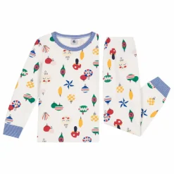 Ensemble Pyjama Molleton Noël | Blanc