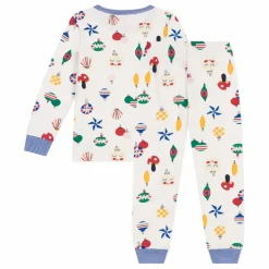 Ensemble Pyjama Molleton Noël | Blanc