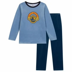 Ensemble Pyjama Velours | Bleu