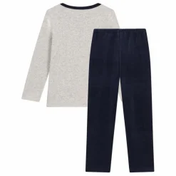 Ensemble Pyjama Velours Renard | Gris chiné