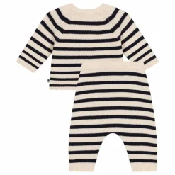 Ensemble Rayé Laine | Beige