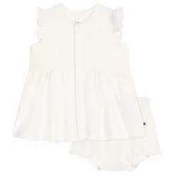 Ensemble Robe et Bloomer Baobab Coton Bio | Blanc