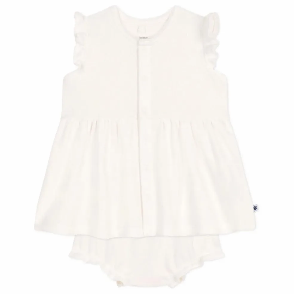 Ensemble Robe et Bloomer Baobab Coton Bio | Blanc