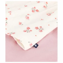 Ensemble Robe et Legging Fleurs Coton Bio | Rose