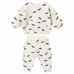 Ensemble Sweat et Jogger Bats Coton Bio | Ecru