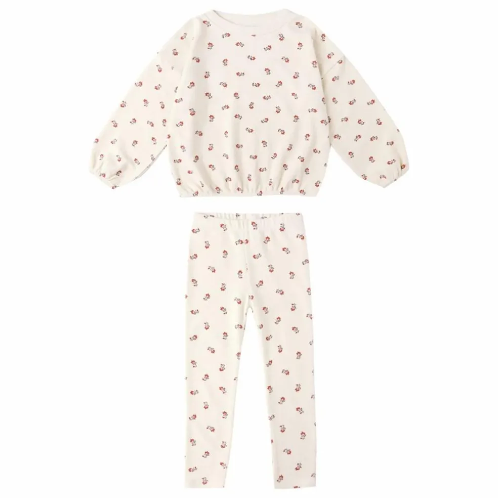 Ensemble Sweat et Legging Ruby Ditsy Eponge | Ecru