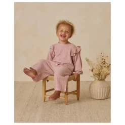 Ensemble Sweat et Pantalon Maille Bamboo | Rose