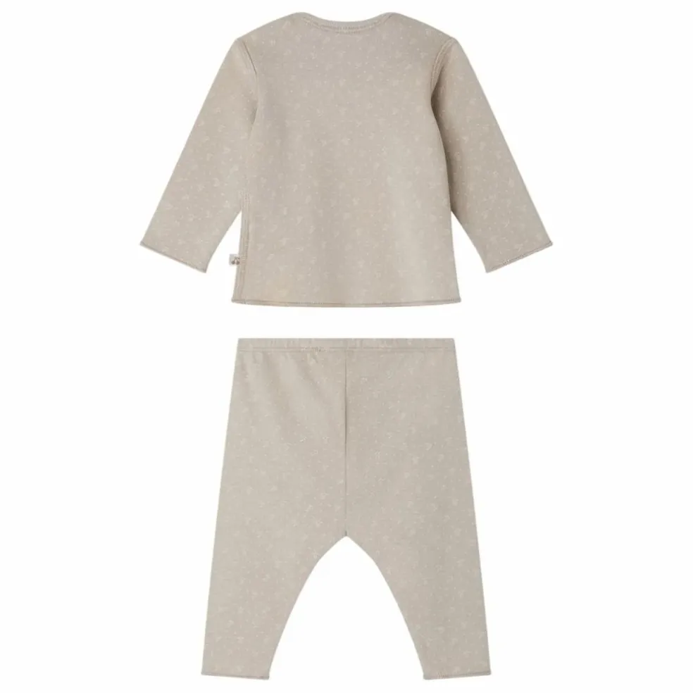 Ensemble Top et Legging Timi Coton Bio | Gris clair