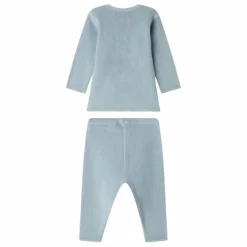 Ensemble Top et Pantalon Timi Eponge Bio | Bleu gris
