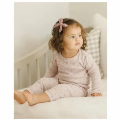 Ensemble T-shirt et Legging Pointelle Coton Bio | Lilas