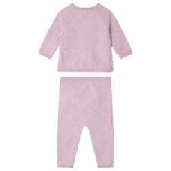 Ensemble T-shirt et Legging Loana Maille Coton Bio | Lilas