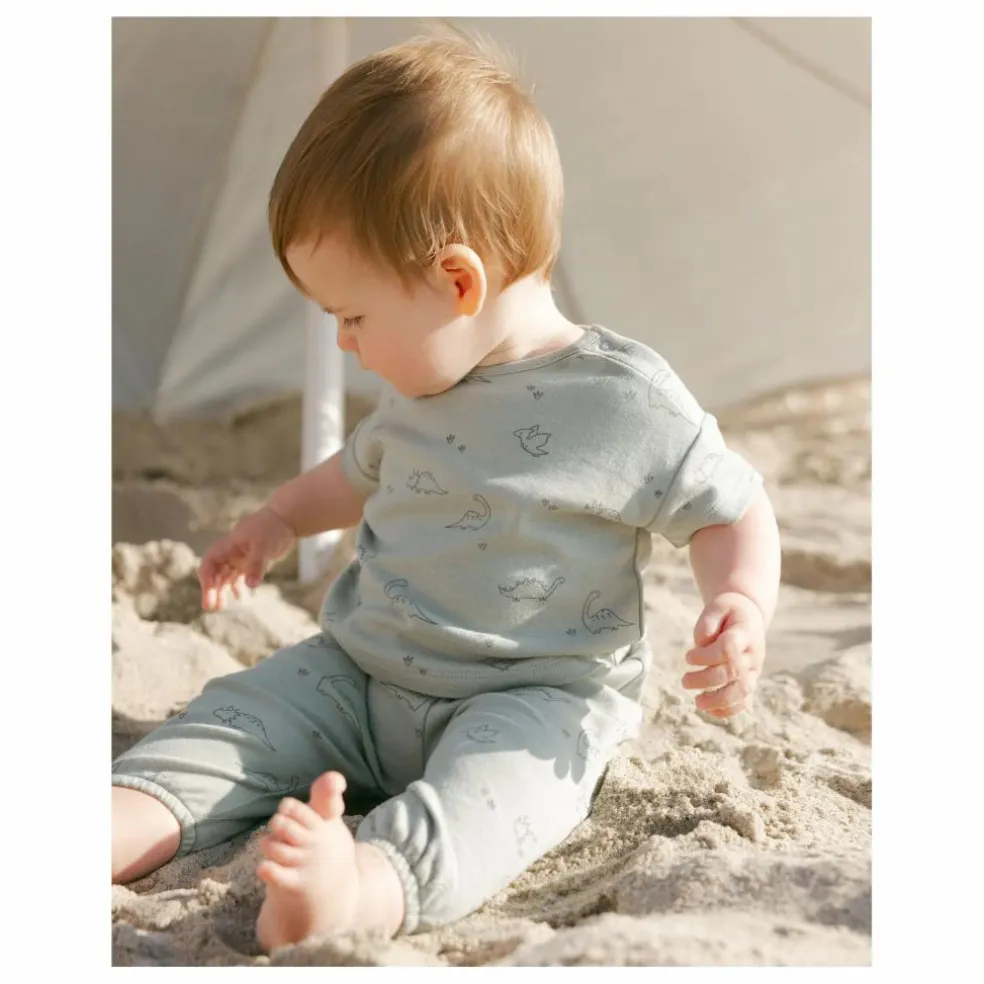 Ensemble T-shirt et Pantalon | Vert céladon
