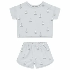Ensemble T-shirt et Short Voiliers | Bleu gris