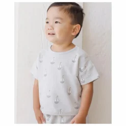 Ensemble T-shirt et Short Voiliers | Bleu gris
