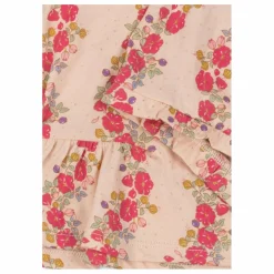 Ensemble T-Shirt et Short Famo Volant Coton Bio | Rose pâle