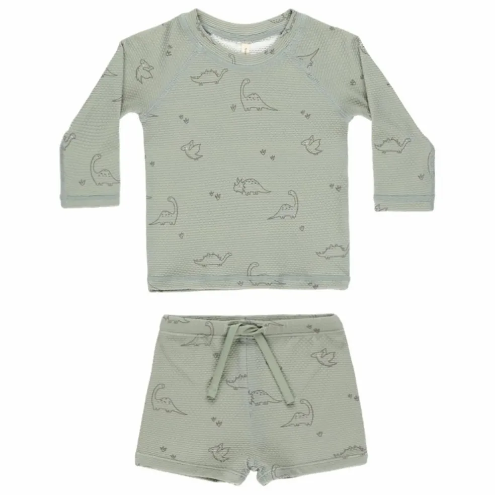 Ensemble T-shirt et Short Rashguard Finn | Vert céladon
