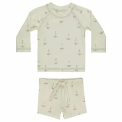 Ensemble T-shirt et Short Rashguard Finn | Vert pâle