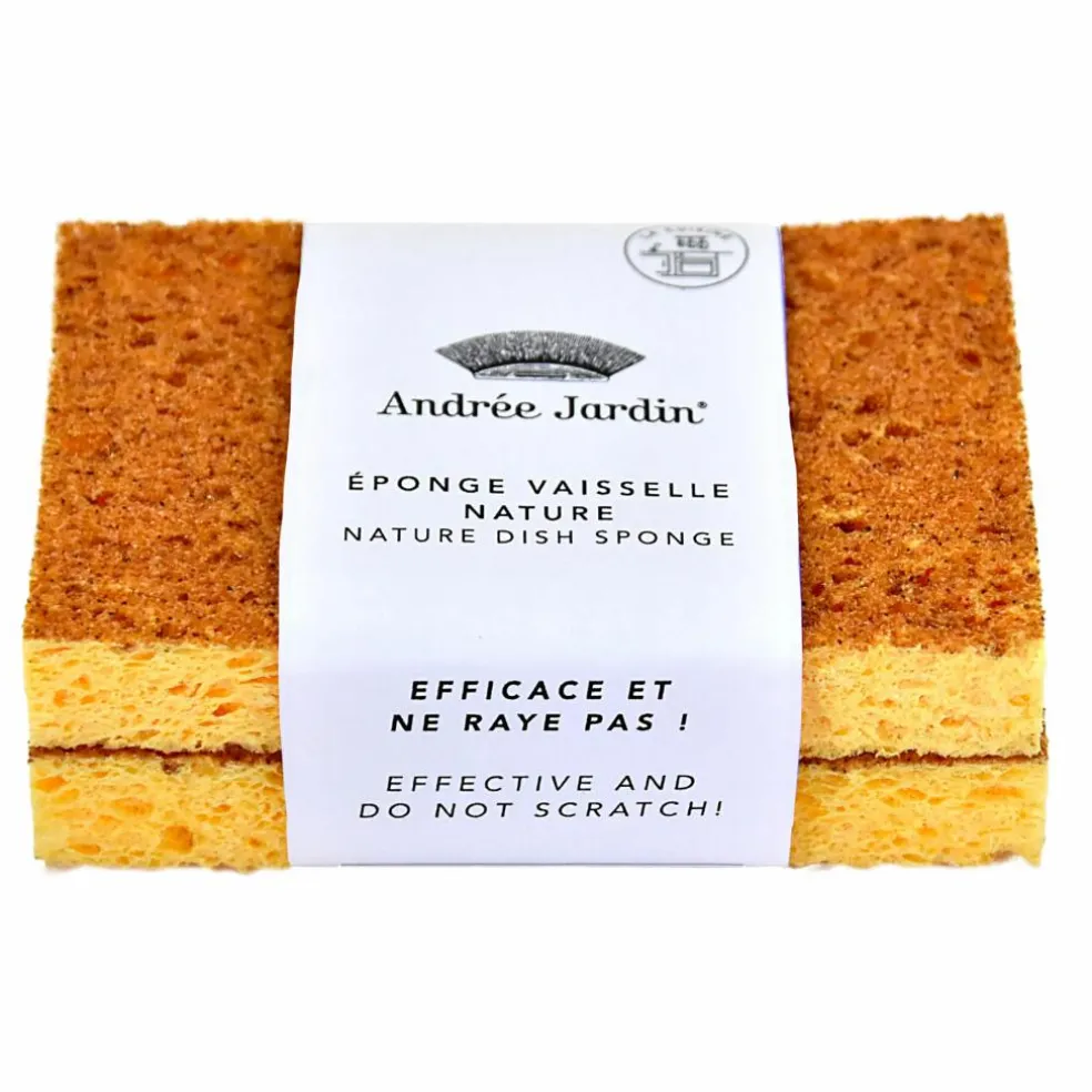 Eponge vaisselle naturelle biodégradable - Set de 2