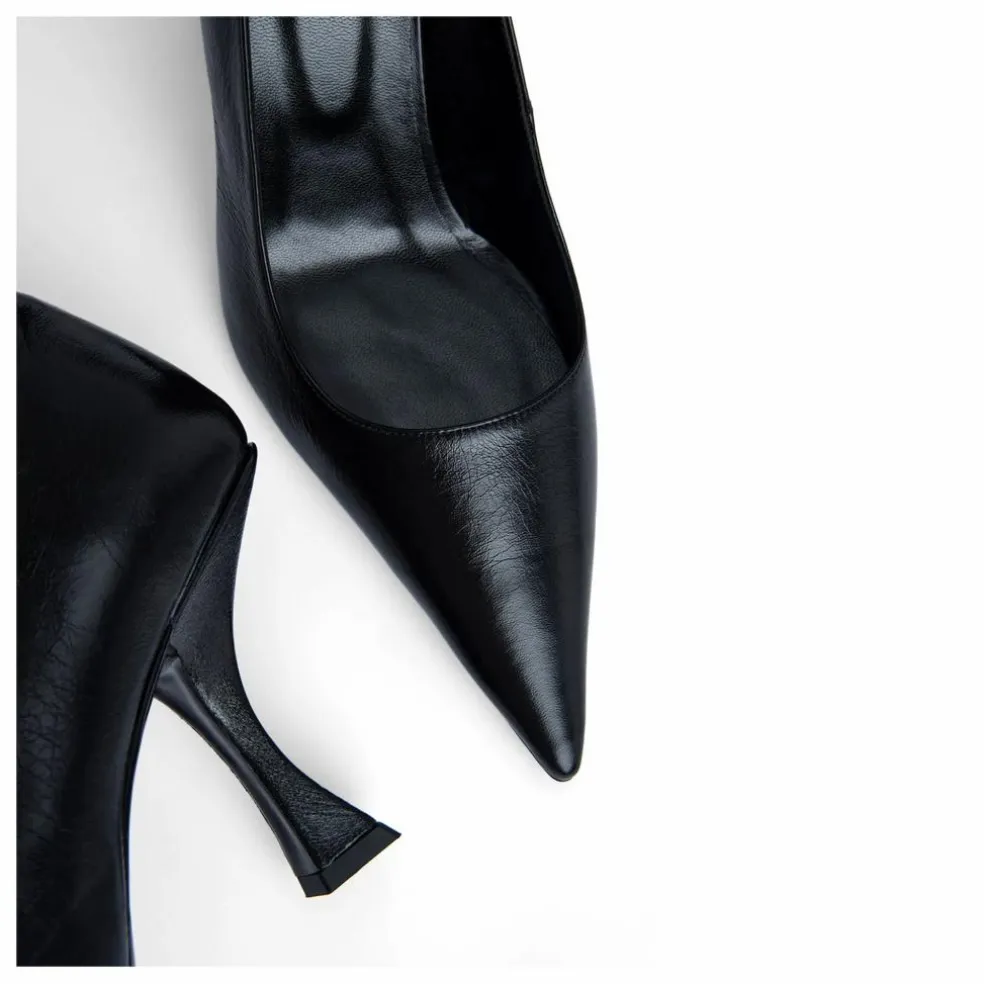 Escarpins Viva Cuir Texturé | Noir