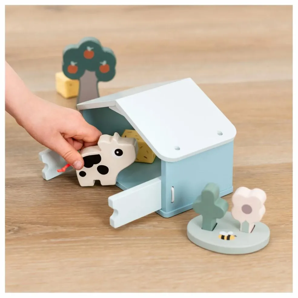 Etable en bois Dotti | Orange