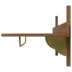 Etagère étroite Sector | Chêne fumé