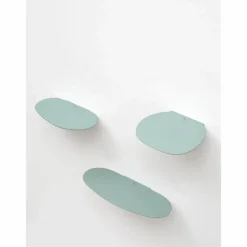 Etagères en céramique Isola, Studio Brichetziegler - Set de 3 | Vert amande