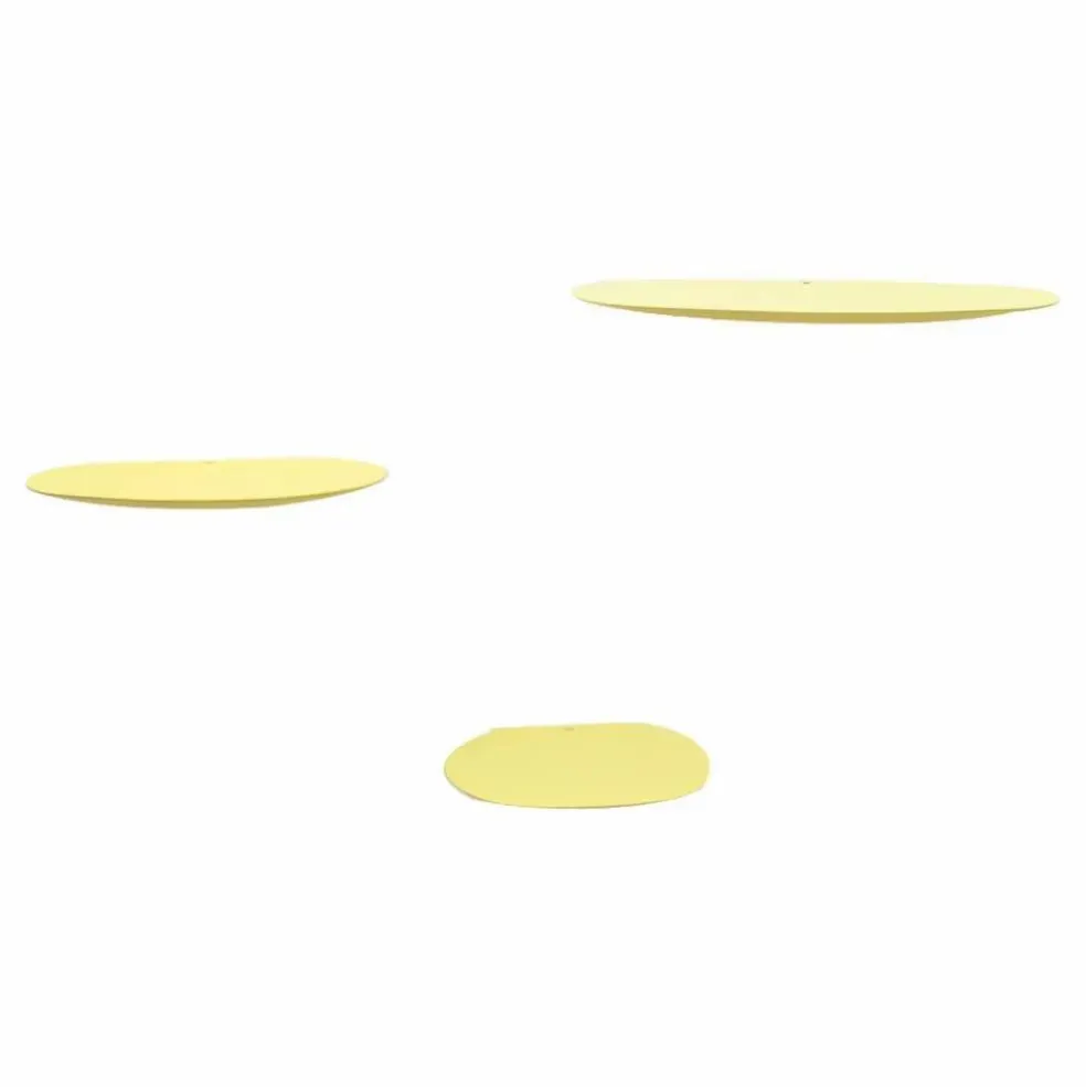 Etagères en céramique Isola, Studio Brichetziegler - Set de 3 | Jaune