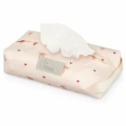 Etui pour lingettes Bows | Rose pâle