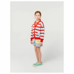 Exclusivité Bobo Choses x Smallable - Cardigan Coton Bio Rayé | Bleu