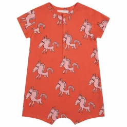 Exclusivité Bobo Choses x Smallable - Barboteuse Coton Bio Cheval | Terracotta