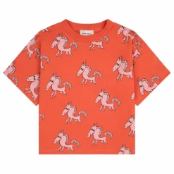 Exclusivité Bobo Choses x Smallable - T-Shirt Coton Bio Cheval Blanc | Terracotta