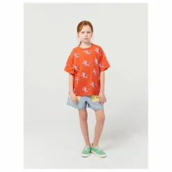 Exclusivité Bobo Choses x Smallable - T-Shirt Coton Bio Cheval Blanc | Terracotta