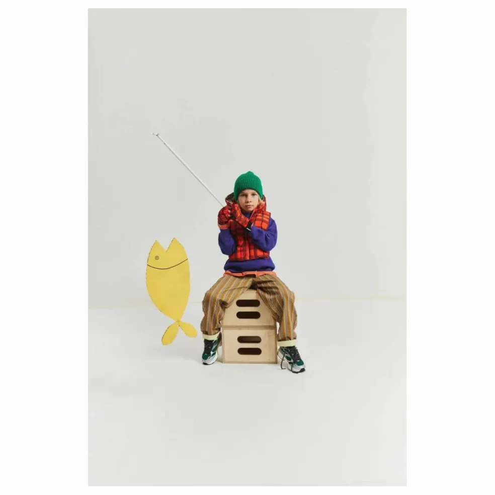 Exclusivité Fudoon X Smallable - Capuche Doudoune Réversible Carreaux | Orange