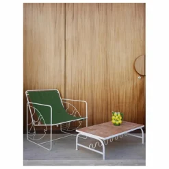 Fauteil Eldorado outdoor poisson en toile déperlante | Blanc