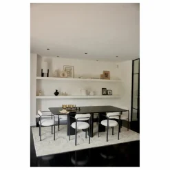 Fauteuil colombe, assise en bouclette | Crème